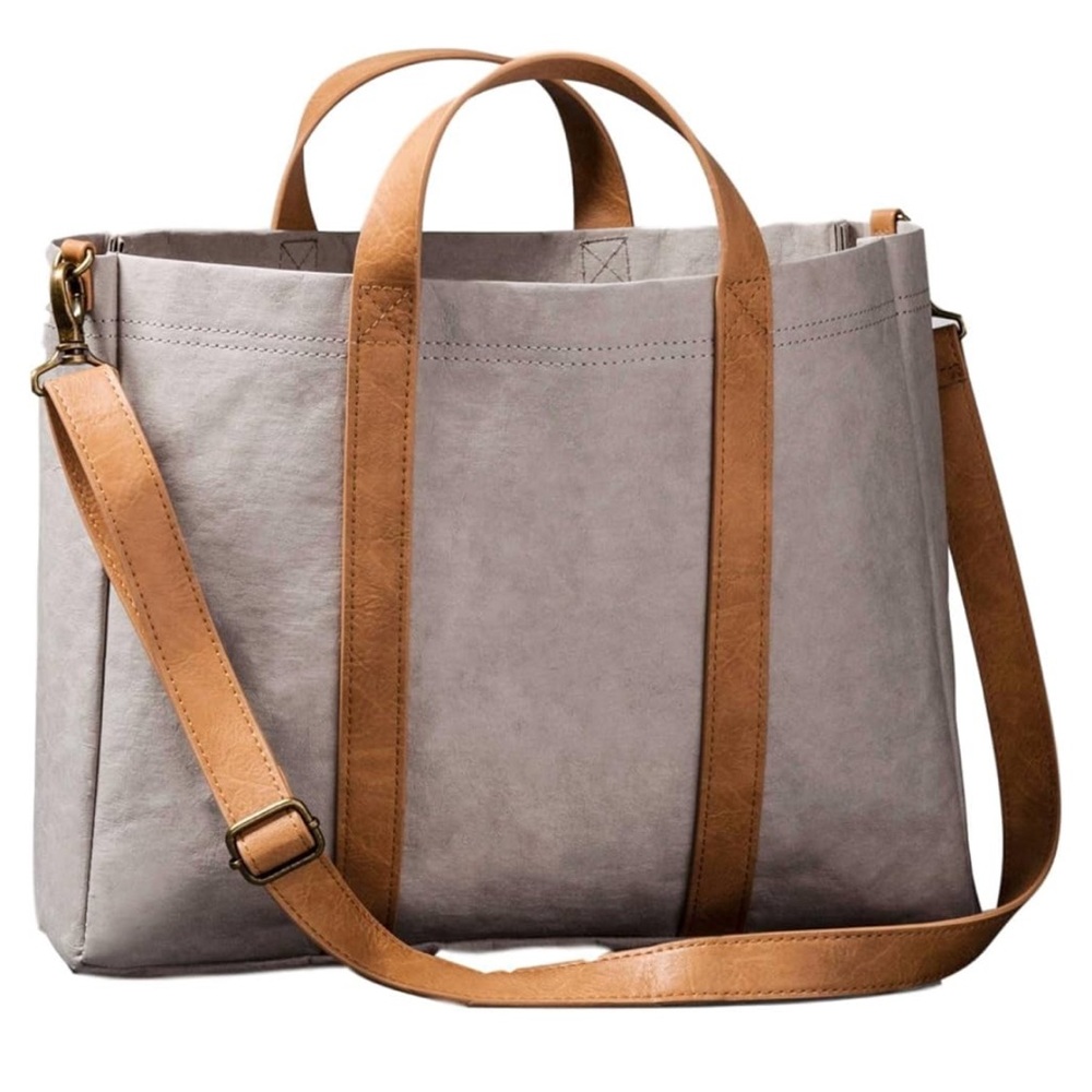 Hearth & Hand Magnolia Gray and Tan Tote Bag